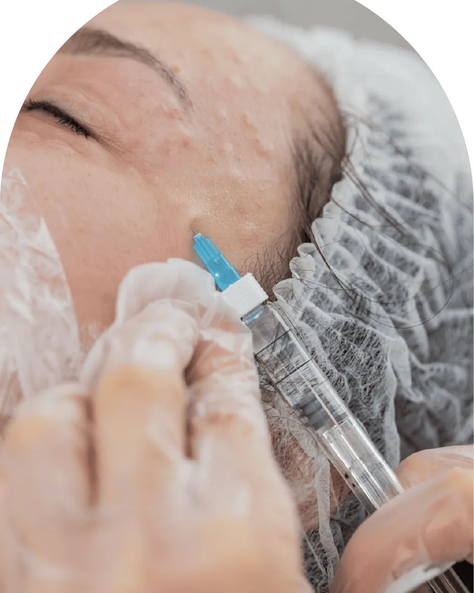Polynukleotide: Injektion im Gesicht